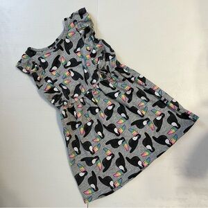 Circo grey toucan print knit dress girls size 5T